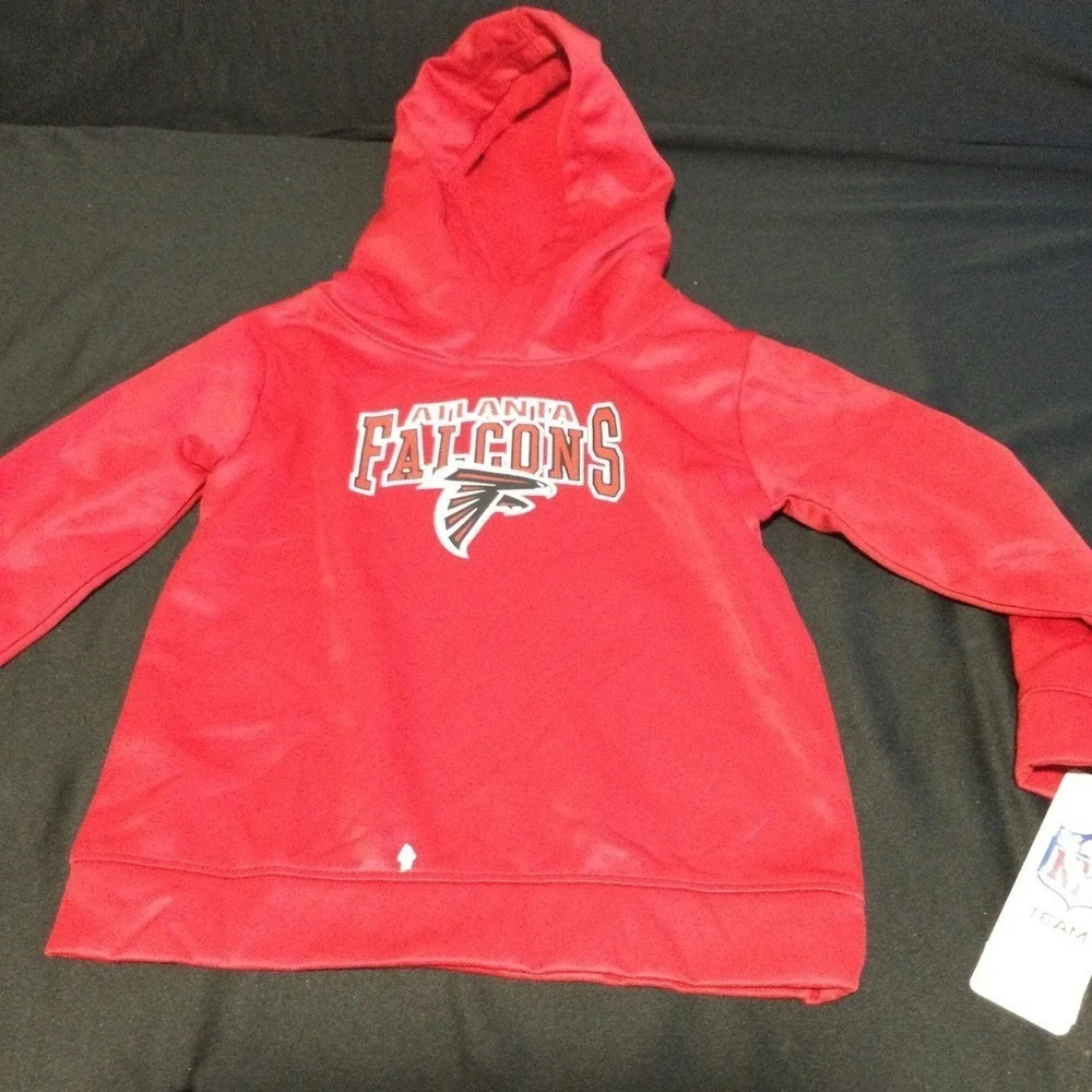 Atlanta Falcons NFL Team Apparel‎ Kids Hoodie Sweatshirt - Size 4T-4T-3X Red